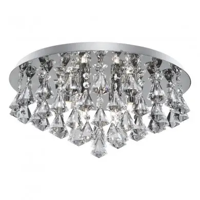 Plafonnier Hanna 8x33W G9 Chrome H210 SEARCHLIGHT 3308-8CC