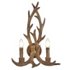 Applique Murale Stag 2x40W E14 Effet Bois SEARCHLIGHT 6412-2BR