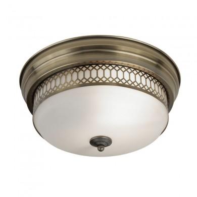 Plafonnier Salle de Bain Edinburgh 2x40W E27 Laiton SEARCHLIGHT 4132-2AB