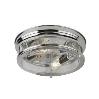 Plafonnier Salle de Bain Glasgow 2x40W E27 Chrome SEARCHLIGHT 5182CC