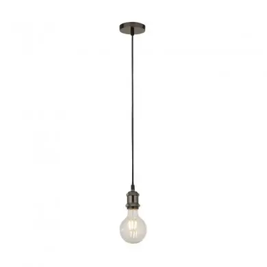 Suspension Black 1x60W E27 Chrome Noir SEARCHLIGHT 7461BC