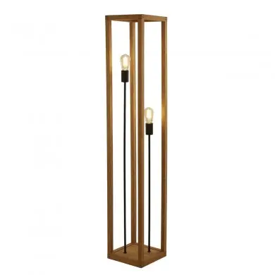 Lampadaire Square 2x10W E27 Bois Naturel Noir SC_EU54742-2NA EU54742-2NA Lampadaire Square 2x10W E27 Bois Naturel Noir SEARCHLIGHT EU54742-2NA
