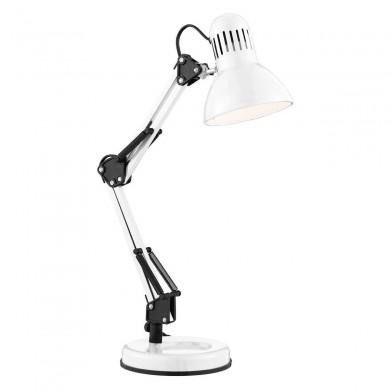 Lampe Articulée Desk Partners 1x10W E27 Blanc SEARCHLIGHT EU2429WH