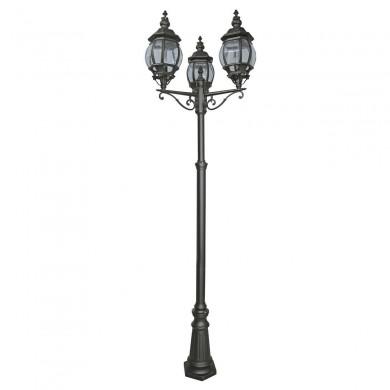 Lampadaire Extérieur Bel Aire 3x10W E27 Noir De Lumière SEARCHLIGHT 7173-3