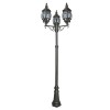 Lampadaire Extérieur Bel Aire 3x10W E27 Noir De Lumière SEARCHLIGHT 7173-3