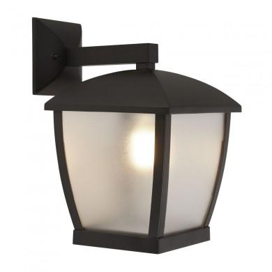 Applique Extérieur Seattle 1x40W E27 Pc Givré Noir SEARCHLIGHT 6593BK