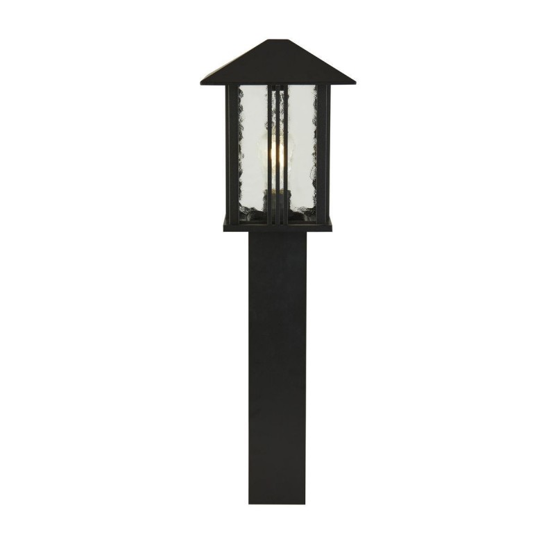 Borne Lumineuse Extérieur Venice 1x60W E27 Verre Noir Eau H740 SEARCHLIGHT 7925-740