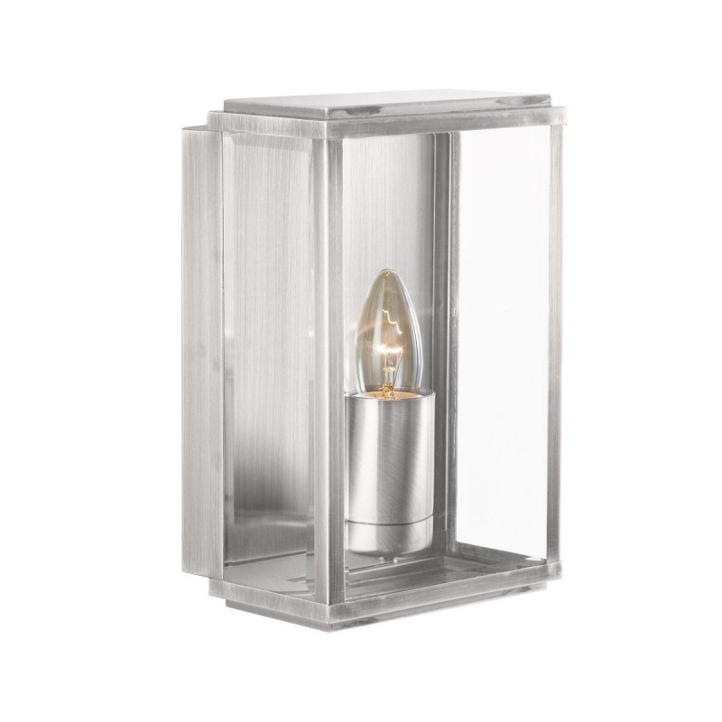 Applique Extérieur Box 1x10W E27 Argent SC_8204SS 8204SS Applique Extérieur Box 1x10W E27 Argent SEARCHLIGHT 8204SS
