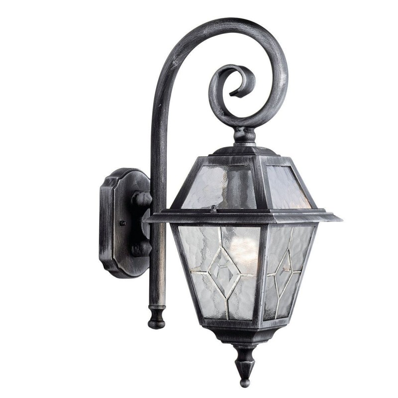 Applique Extérieur Genoa 1x60W E27 Noir Argent L190 SEARCHLIGHT 1515