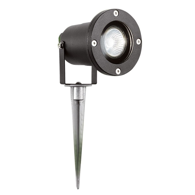 Spot à piquer Extérieur Spikey 1x3W GU10 Noir SEARCHLIGHT 5001BK-LED