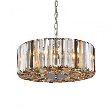 Suspension Chapeau 5x40W E27 Chrome Fumé Ambre SEARCHLIGHT 82101-5CC