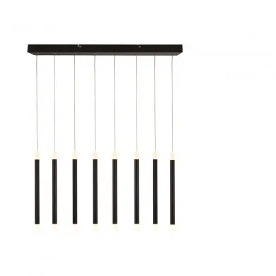 Suspension Wands 40W LED Mat Noir SEARCHLIGHT 4688-8BK