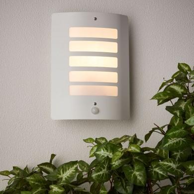 Luminaire extérieur LED façade spot mural jardin inox capteur