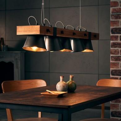 Lustre en Bois Moderne