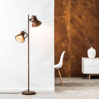 Lampadaire Industriel FRODO 2x46W E27 Rouille BRILLIANT 98943/60