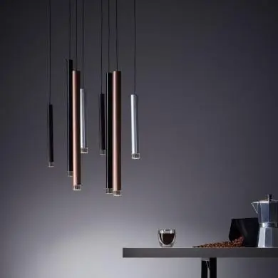 Suspension CEMBALO 8x4W Led Marron BRILLIANT G93763/20