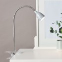 Lampe de bureau à pince ANTHONY 1x2 4W LED intégrée TITANE
