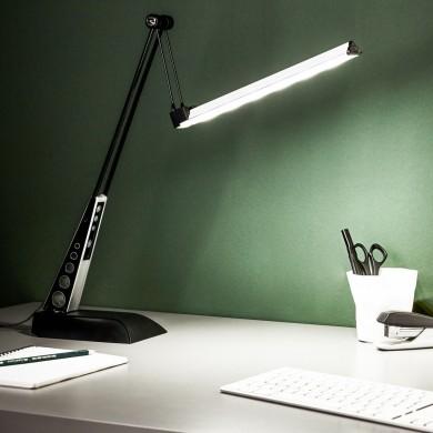 Lampe bureau noire LED tactile avec variateur. Lampe Avenue