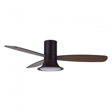 Ventilateur Plafond Flusso LED 132cm Bronze Bois foncé BOUTICA DESIGN 210663