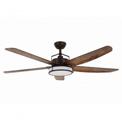 Ventilateur Plafond Louisville LED 158cm Bronze BOUTICA DESIGN 213175