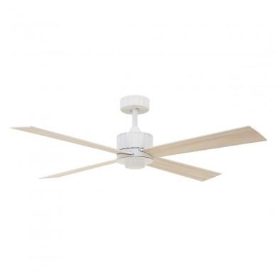 Ventilateur Plafond Newport LED 137cm Blanc Chêne Blanc BOUTICA DESIGN 213171