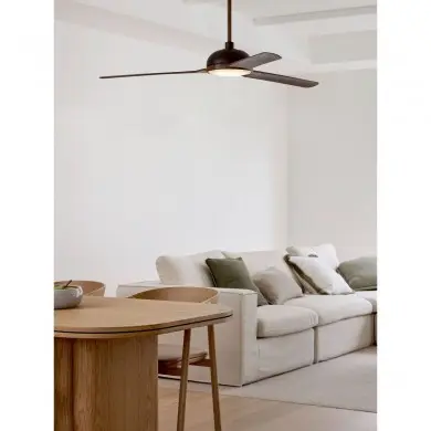 Ventilateur Plafond Unione LED 142cm Bronze Bois foncé BOUTICA DESIGN 213300