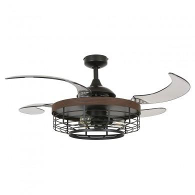 Ventilateur Plafond Montclair 121cm Noir Fumé BOUTICA DESIGN 511061