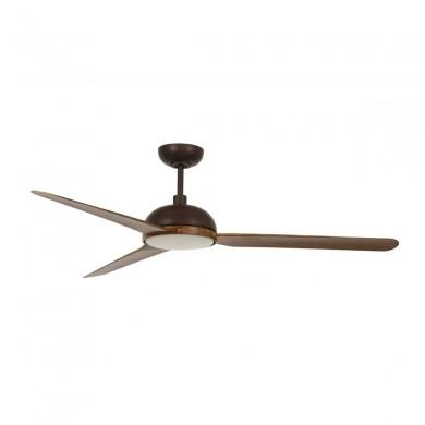 Ventilateur Plafond Unione LED 142cm Bronze Bois foncé BOUTICA DESIGN 213300
