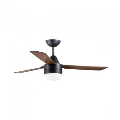 Ventilateur Plafond Megara 121cm Noir Bois foncé BOUTICA DESIGN 531018