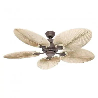Ventilateur Plafond Caribbean Dream Eco II 137cm Marron Palme Naturelle CASAFAN 513724
