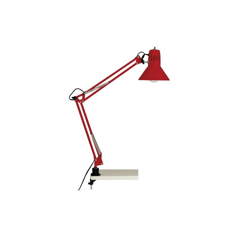 Lampe de bureau à fixation serre joint HOBBY 1x40W E27 ROUGE BRILLIANT 10802/01
