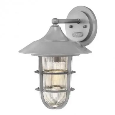 Applique Murale Exterieur Marina Argenté 1x100W E27 H365mm ELS_hkmarina2m HK-MARINA2-M Applique Murale Exterieur Marina Argenté 1x100W E27 H365mm HINKLEY HK-MARINA2-M