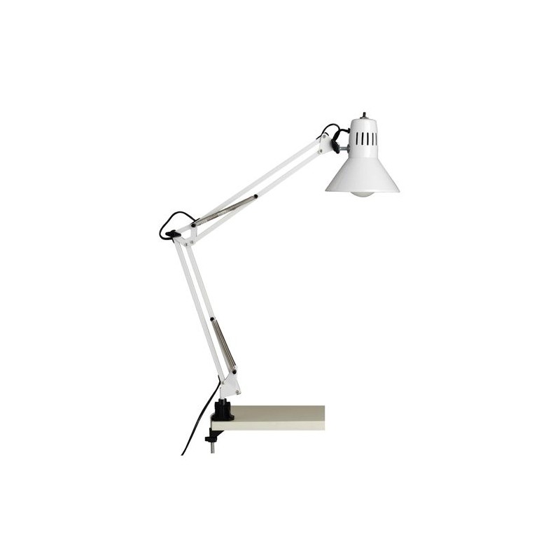 Lampe Pince Réglable HOBBY 1x40W E27 Blanc BRILLIANT 10802/05