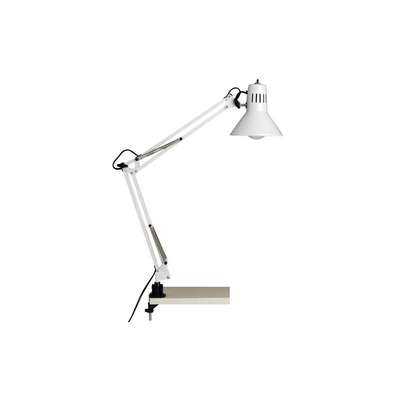 Lampe pince Desk Partners, blanc