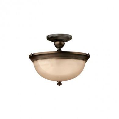 Plafonnier Mayflower 3x75W Bronze foncé HINKLEY hkmayflower3sf