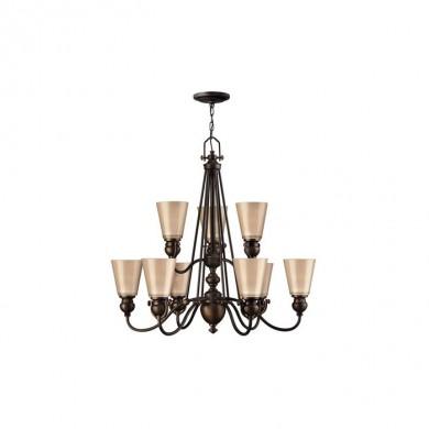 Lustre Mayflower 9x60W bronze foncé HINKLEY hkmayflower9