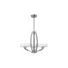 Lustre Meridian 3x60W Argent HINKLEY hkmeridian3