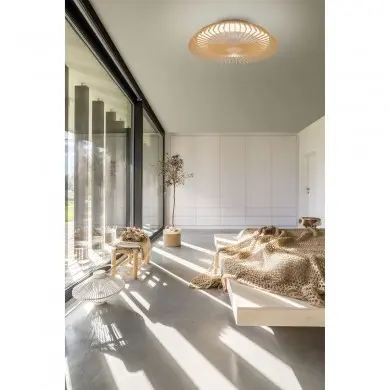 Ventilateur Plafond sans pale apparente Himalaya 63cm Bois MAN_7128 7128 Ventilateur Plafond sans pale apparente Himalaya 63cm Bois MANTRA 7128