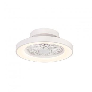 Ventilateur Plafond sans pale apparente Tibet Mini 52,8cm Blanc MANTRA 7804