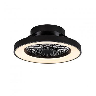 Ventilateur Plafond sans pale apparente Tibet Mini  52,8cm Noir MANTRA 7805