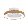 Ventilateur Plafond sans pale apparente Tibet Mini  52,8cm Bois Blanc MANTRA 7806