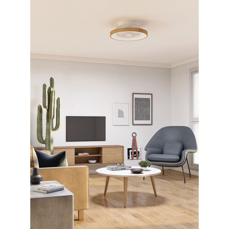 Ventilateur plafond silencieux Tibet Bois 65cm