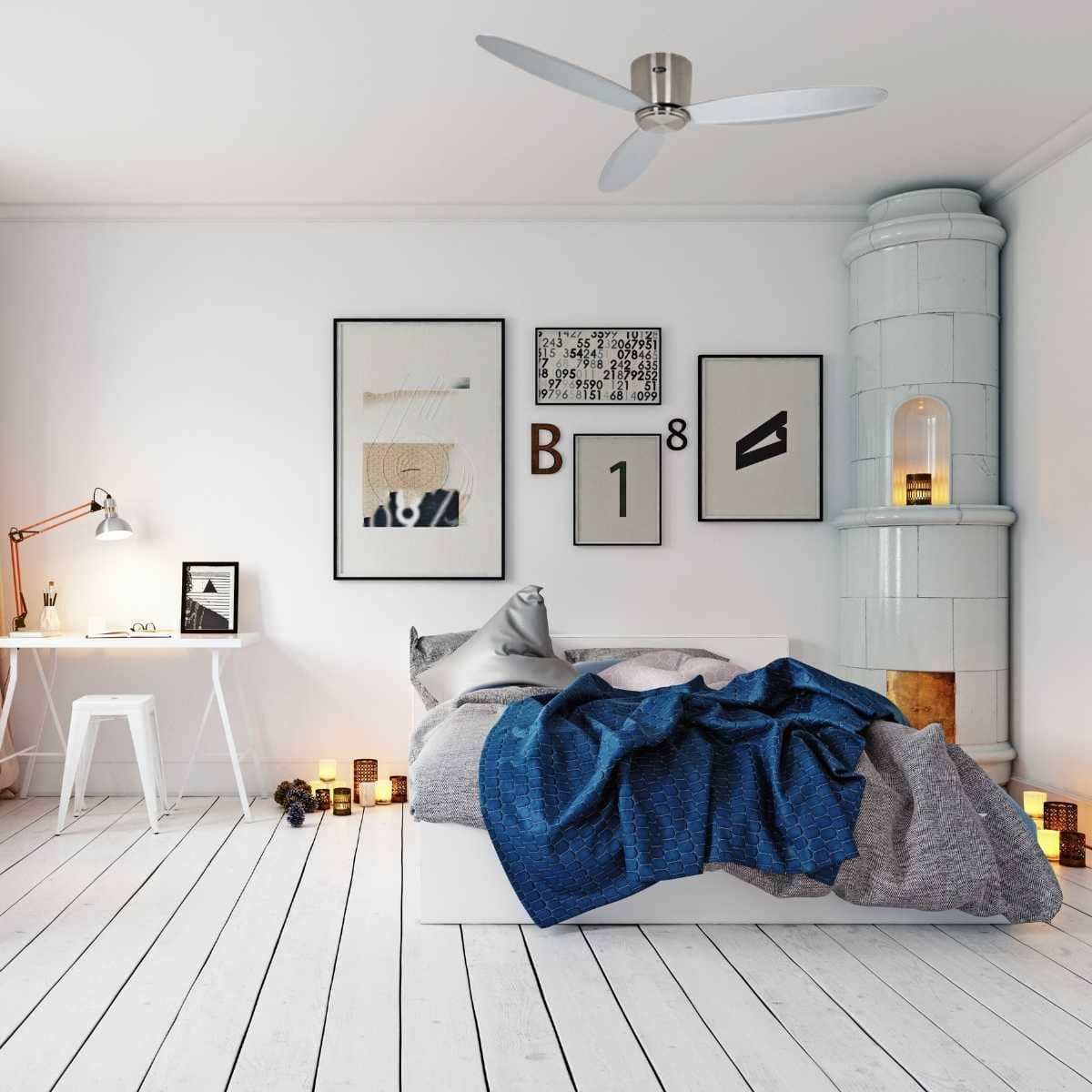 Ventilateur De Plafond Airfusion Aria CTC – 122 Cm, LED, Télécommande, Blanc, Beacon, Neuf