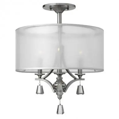Plafonnier Mime 3x60W Argent ELS_hkmimesf hkmimesf Plafonnier Mime 3x60W Argent HINKLEY hkmimesf