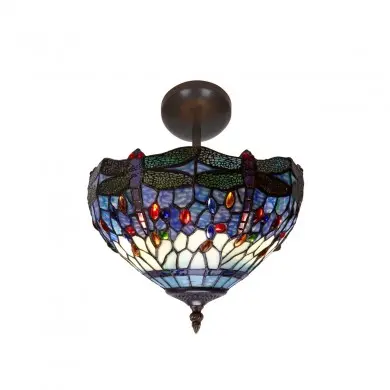 Plafonnier Style Tiffany Belle Epoque 3x60W E27 MYTIFFANY 197144