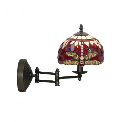 Applique Style Tiffany Belle Rouge 1x40W E14 H34 TIF_1993D1 1993D1 Applique Style Tiffany Belle Rouge 1x40W E14 H34 MYTIFFANY 1993D1