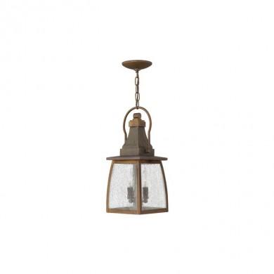 Suspension Montauk 2x60W Marron doré HINKLEY hkmontaukchain