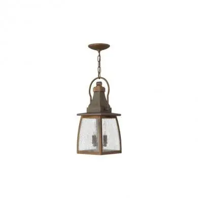 Suspension Montauk 2x60W Marron doré HINKLEY hkmontaukchain