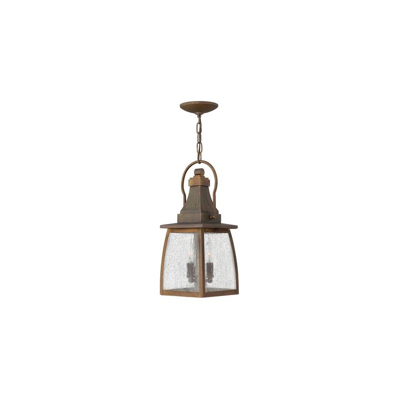 Suspension Montauk 2x60W Marron doré HINKLEY hkmontaukchain