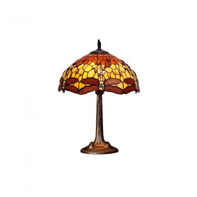 Lampe Style Tiffany Belle Amber 2x60W E27 MYTIFFANY 232321